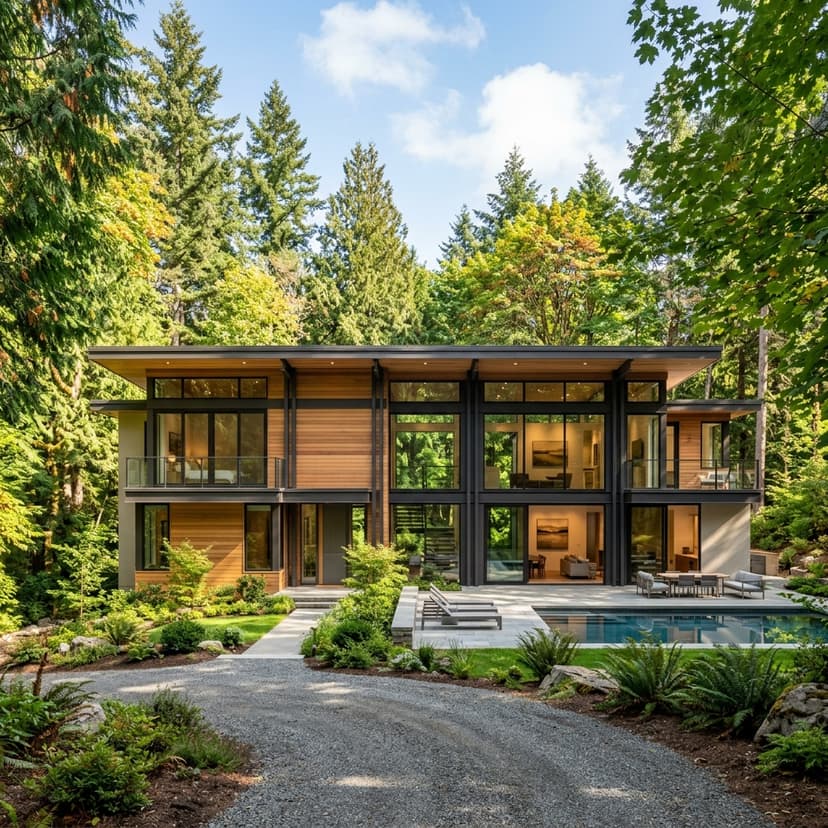 Mansão Contemporânea no Bosque